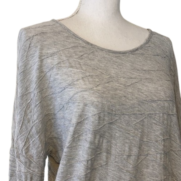 ANTHROPOLOGIE Pleione Loose Fit Textured Round Neck Sweater 3/4 Droopy Pockets - Picture 8 of 10